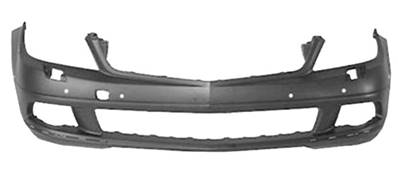 paraurti anteriore con primer con fori pdc supporti con fori lavafari mod avantgarde elegance mercedes c class w204 s204 2007 2010 me0291042