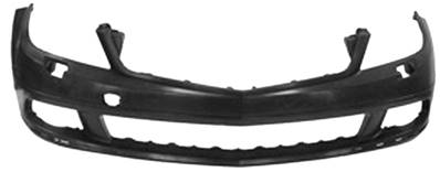paraurti anteriore con primer con tappo copri gancio con fori lavafari con tracce pdc mod amg mercedes c class w204 s204 2010 2011 me0291043
