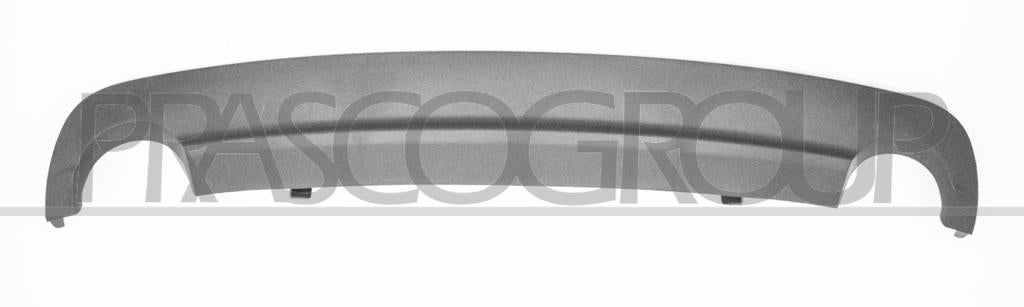 spoiler paraurti posteriore nero con scarico doppio tondo mod mercedes c class w204 s204 2010 2011 me0291861