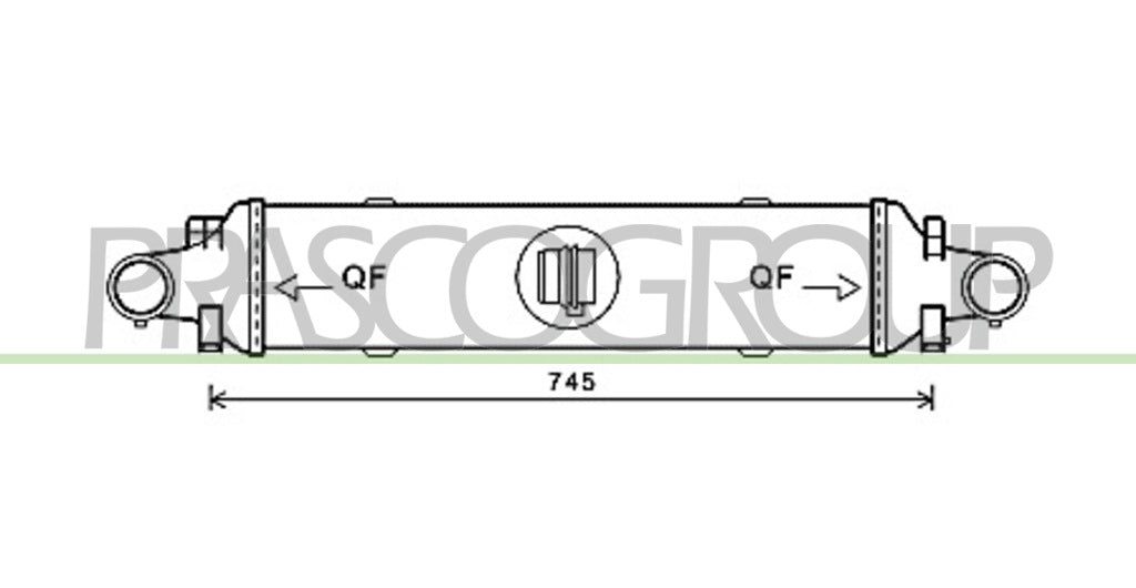 intercooler mercedes c class w204 s204 2007 2010 me029n004