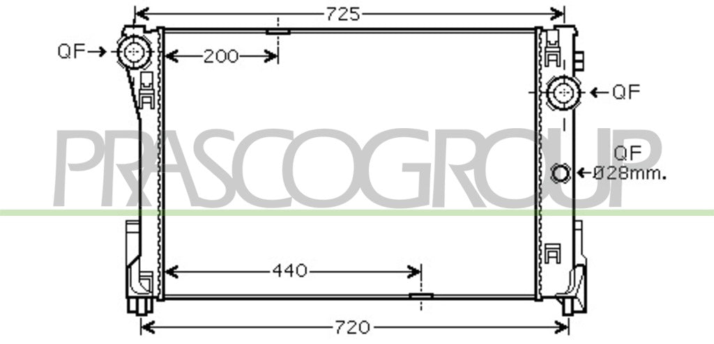 radiatore mercedes c class w204 s204 2007 2010 me029r002