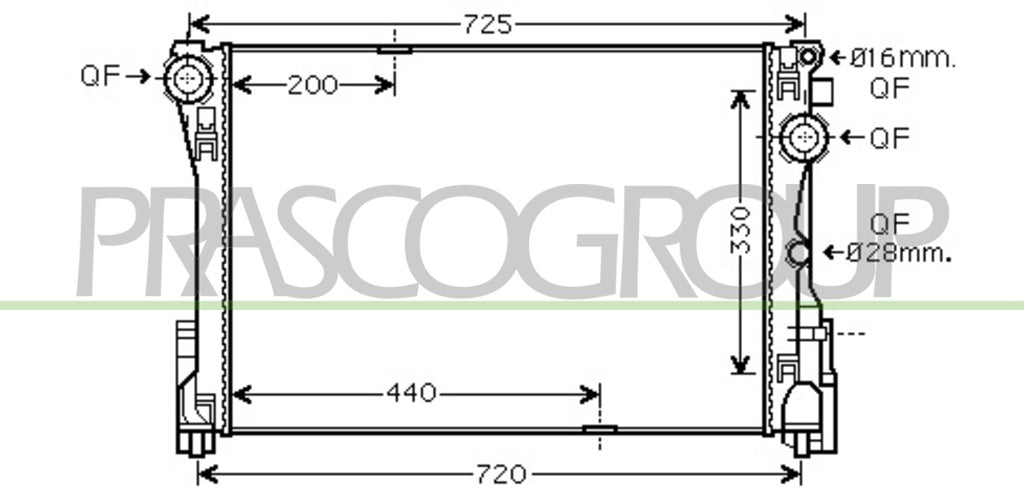 radiatore mercedes c class w204 s204 2007 2010 me029r006