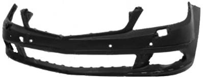 paraurti anteriore con primer con fori pdc supporti con fori lavafari mod avantgarde elegance mercedes c class w204 s204 2010 2011 me0301001