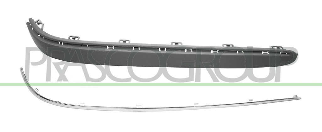 modanatura destra paraurti posteriore con profilo senza fori pdc mercedes e class w211 2002 2007 me0391257