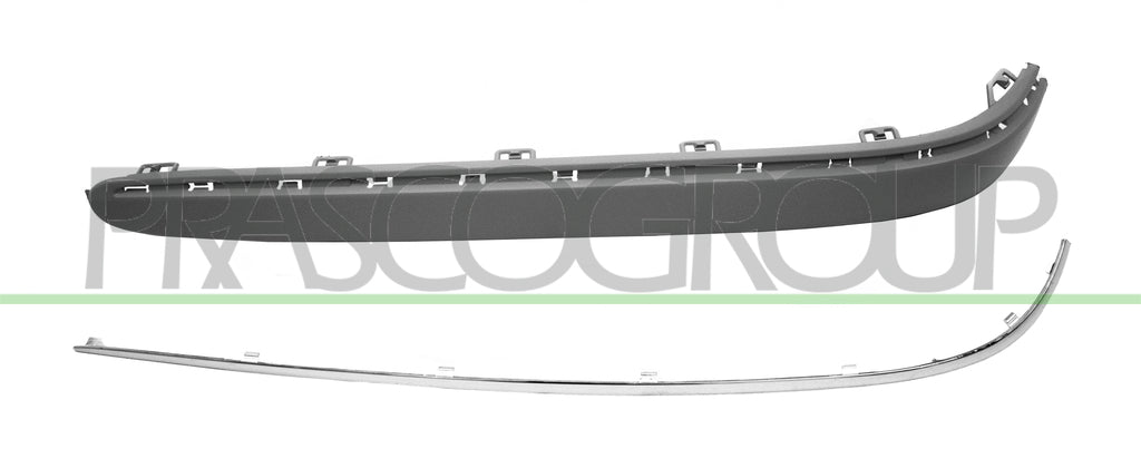 modanatura sinistra paraurti posteriore con profilo senza fori pdc mercedes e class w211 2002 2007 me0391258