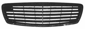 griglia radiatore completa verniciata nera con cornice e modanature cromate mercedes e class w211 2002 2007 me0392010
