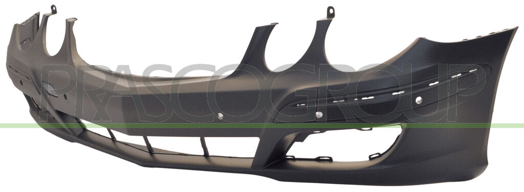 paraurti anteriore senza fori lavafari con fori pdc mod avantgarde elegance mercedes e class w211 2007 2009 me0411021