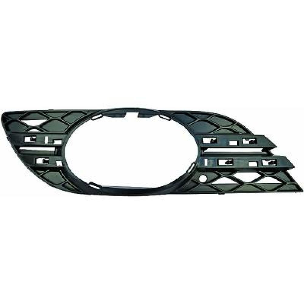 griglia destra paraurti anteriore con fori modanatura cromata mercedes e class w211 2007 2009 me0412123