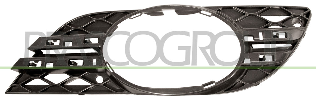 griglia sinistra paraurti anteriore con fori modanatura cromata mercedes e class w211 2007 2009 me0412124