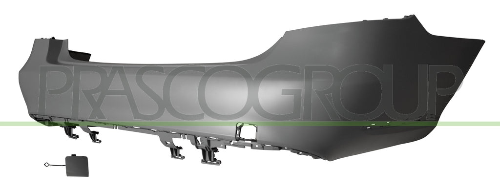 paraurti posteriore con primer con fori modanatura mercedes e class w212 2013 2016 me0451071