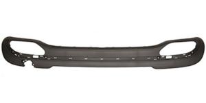 spoiler paraurti posteriore nero goffrato con fori profilo mod 4 porte amg mercedes e class w212 2013 2016 me0451871