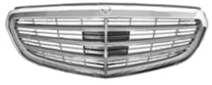 griglia radiatore verniciata argento con modanatura cromata mod exclusive mercedes e class w212 2013 2016 me0452000