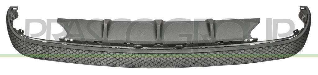 spoiler paraurti posteriore nero goffrato con scarico doppio a destra e a sinistra con tappo copri gancio traino mod amg mercedes e class coupe cabrio c207 a207 2013 2017 me0461861