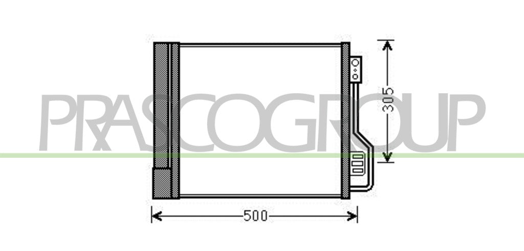 condensatore smart fortwo 2007 2012 me305c001