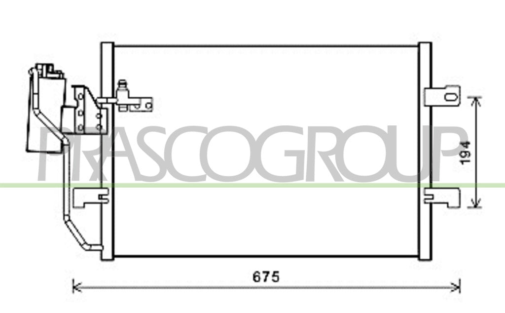 condensatore mercedes a class w168 1997 2001 me320c002