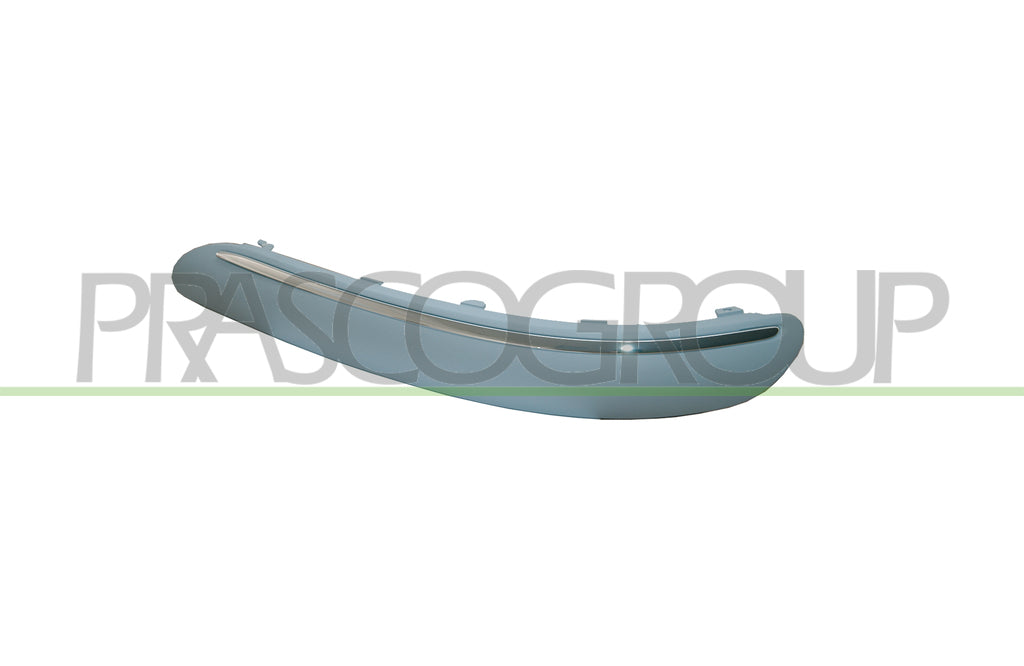 modanatura destra paraurti anteriore con primer con profilo cromato mercedes a class w168 2002 2004 me3221243