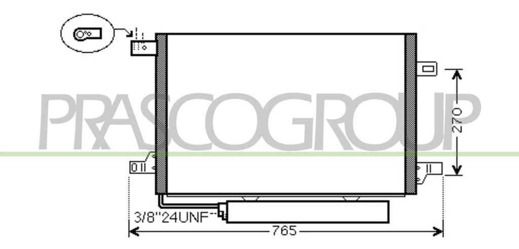 condensatore mercedes a class w169 2004 2007 me324c001