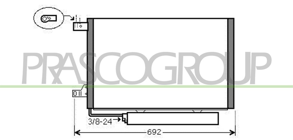 condensatore mercedes a class w169 2004 2007 me324c002