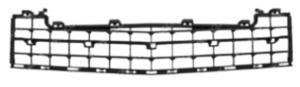 griglia paraurti anteriore centrale nera mod classicon elegance mercedes a class w169 2008 2012 me3262120
