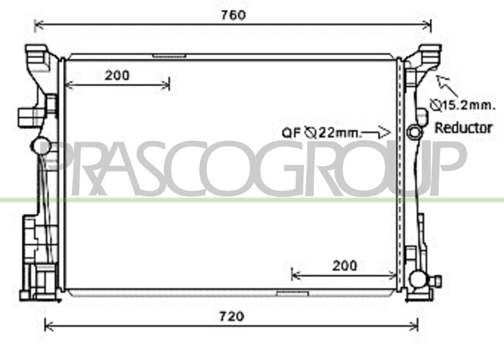 radiatore mercedes a class w176 2012 2015 me328r001