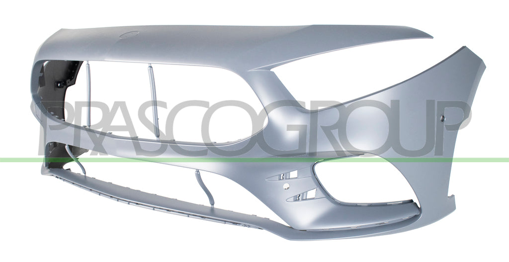 paraurti anteriore con primer con tappo copri gancio con fori pdc con fori park assist supporti con foro telecamera mod amg mercedes a class w177 5 porte amg amg line 2018 2023 me3331021