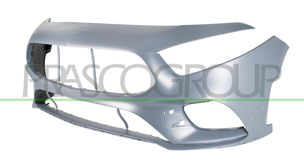 paraurti anteriore con primer con tappo copri gancio con tracce pdc e park assist con foro telecamera mod a35 amg aerodynamics package mercedes a class w177 5 porte amg amg line 2018 2023 me3331040