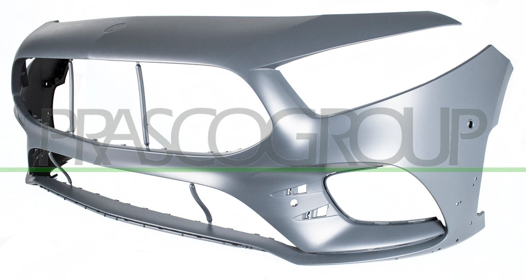 paraurti anteriore con primer con tappo copri gancio con fori pdc con fori park assist supporti con foro telecamera mod a35 amg mercedes a class w177 5 porte amg amg line 2018 2023 me3331041