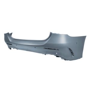 paraurti posteriore con primer con tappo copri gancio con fori pdc e park assist supporti mod a 35 amg mercedes a class w177 4 porte amg amg line 2018 2023 me3341061