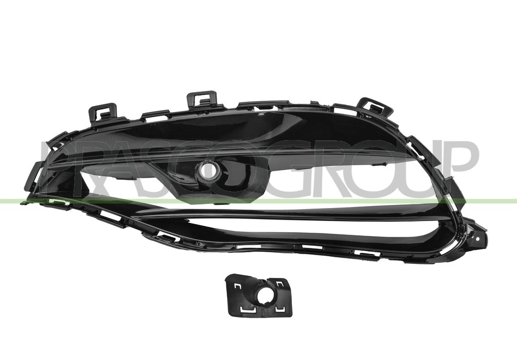 griglia sinistra paraurti anteriore nera lucida con foro pdc supporto mercedes cla class w117 c117 amg amg line 2016 2019 me3532104