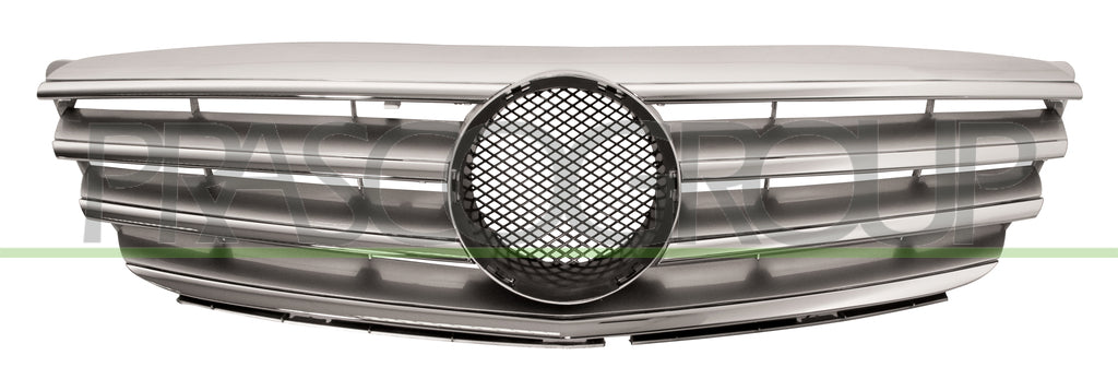 griglia radiatore verniciata argento con modanatura cromata mod elegance mercedes b class w245 2005 2008 me4202011