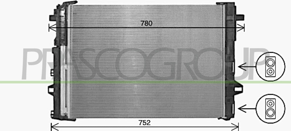 condensatore mercedes b class w246 2011 2014 me424c001