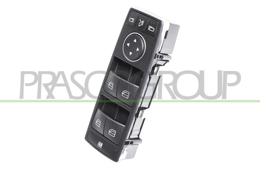 pulsantiera alzacristallo porta anteriore sinistra nera 4 interruttori con chiusura manuale retrovisore 3 pins mercedes a class w176 2012 2015 me424ws04