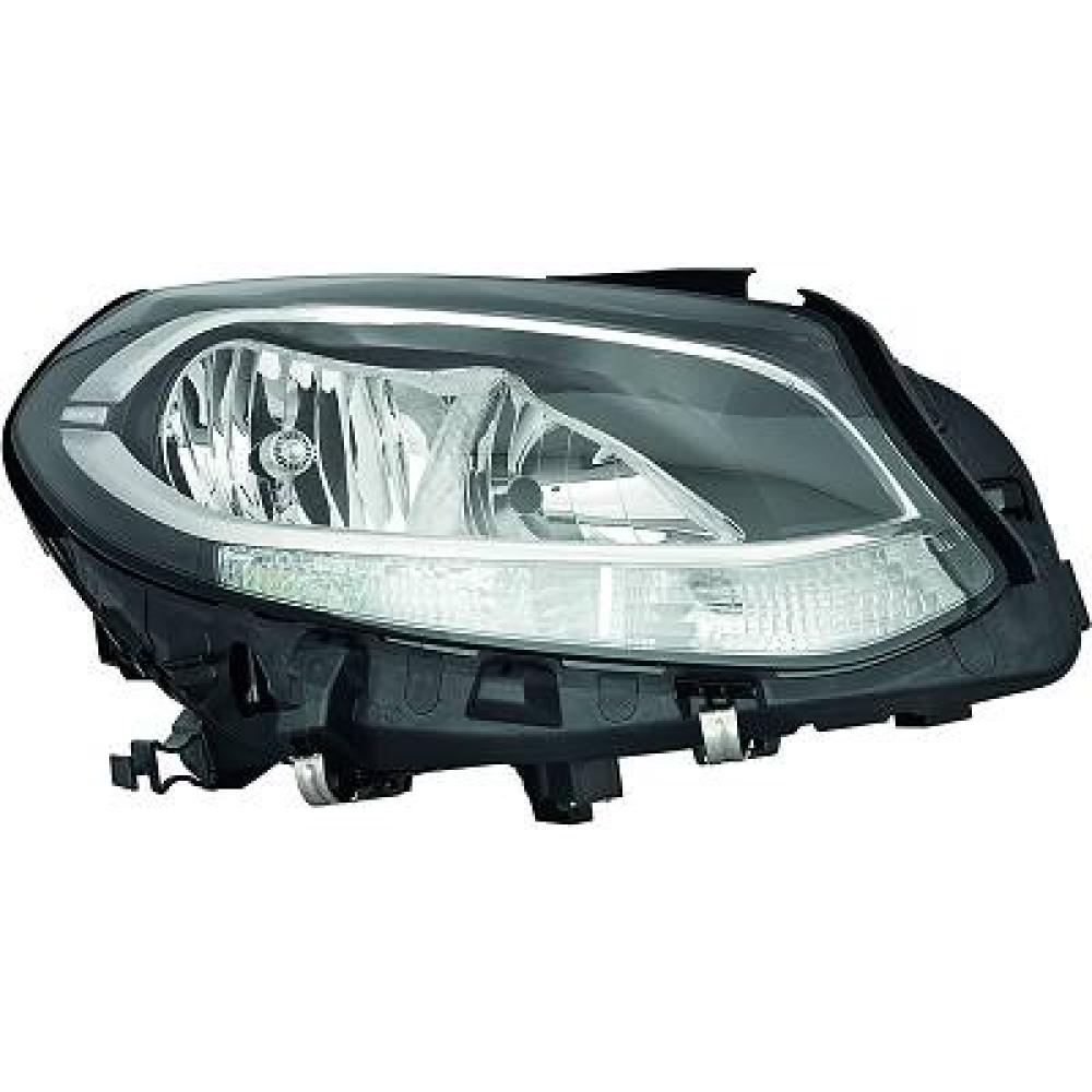 proiettore sinistro h7 h7 elettrico con motore con luce diurna nero led mercedes b class w246 2014 2019 me4264914