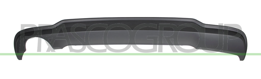 spoiler paraurti posteriore nero goffrato con scarico singolo a sinistra con tracce pdc mod station wagon mercedes c class w204 2011 2013 me4401880