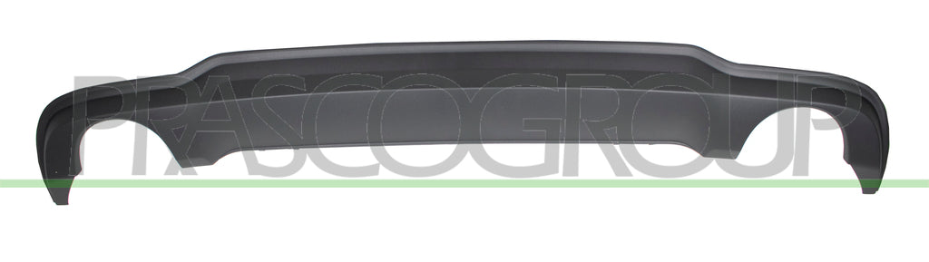 spoiler paraurti posteriore nero goffrato con scarico singolo a destra e a sinistra mod station wagon mercedes c class w204 2011 2013 me4401890