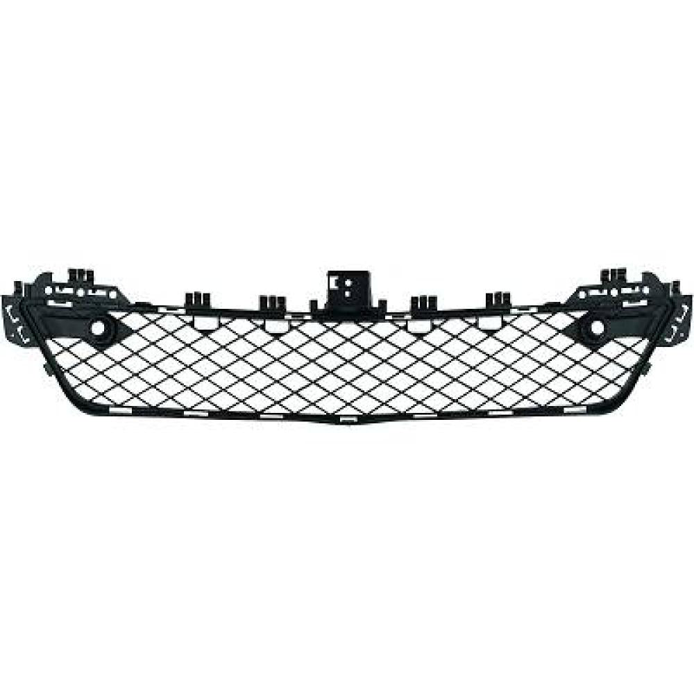 griglia paraurti anteriore centrale nera con fori pdc mercedes c class coupe c204 2011 2015 me4402120