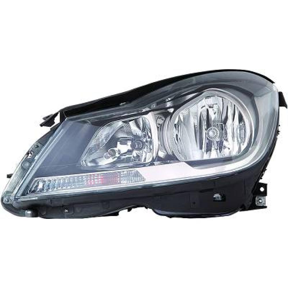 proiettore sinistro h1 h1 elettrico con motore nero mercedes c class coupe c204 2011 2015 me4404914