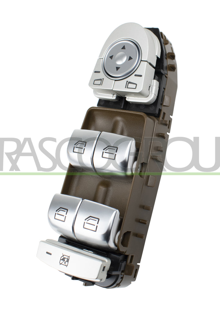 pulsantiera alzacristallo porta anteriore sinistra marrone 4 interruttori senza funzione chiusura retrovisori 18 pins mercedes c class w205 s205 2014 2018 me442ws14