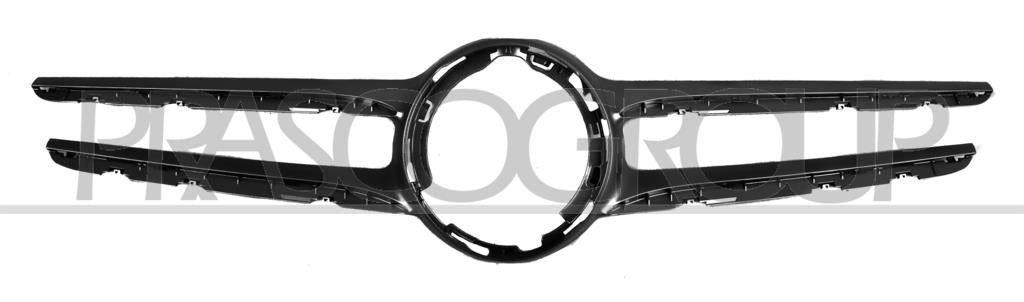 modanatura griglia radiatore nera lucida mercedes c class w205 s205 2018 2021 me4462206