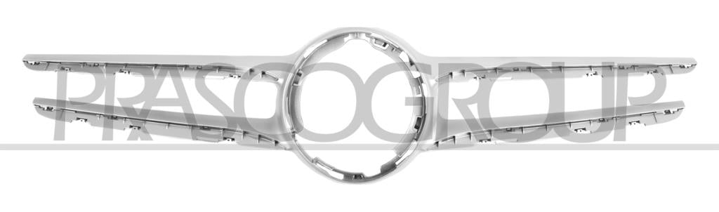 modanatura griglia radiatore argento con foro telecamera mercedes c class w205 s205 2018 2021 me4462236