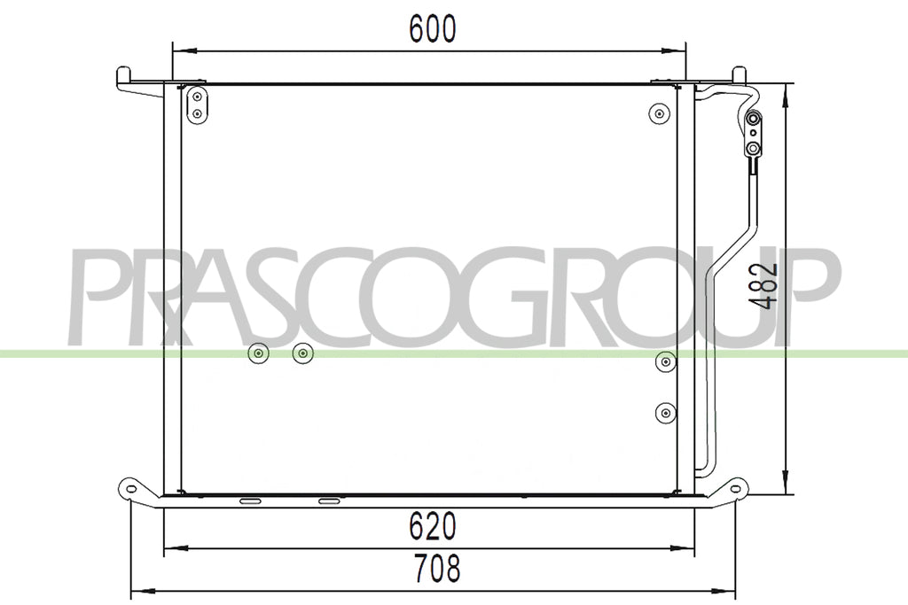 condensatore mercedes s class w220 1998 2002 me522c005