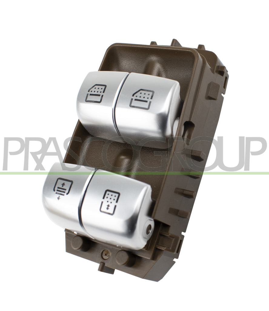 pulsantiera alzacristallo porta anteriore destra marrone 2 interruttori con funzione parasole posteriore 3 pins mercedes s class w222 2013 2017 me529ws13