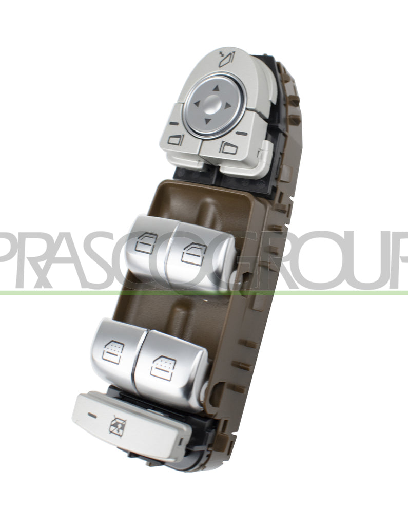 pulsantiera alzacristallo porta anteriore sinistra marrone 4 interruttori 3 pins mercedes s class w222 2013 2017 me529ws14