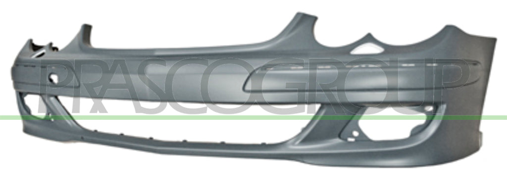 paraurti anteriore con primer con fori modanatura con fori lavafari con tracce pdc mod 05 09 mercedes clk w209 2002 2009 me6421041