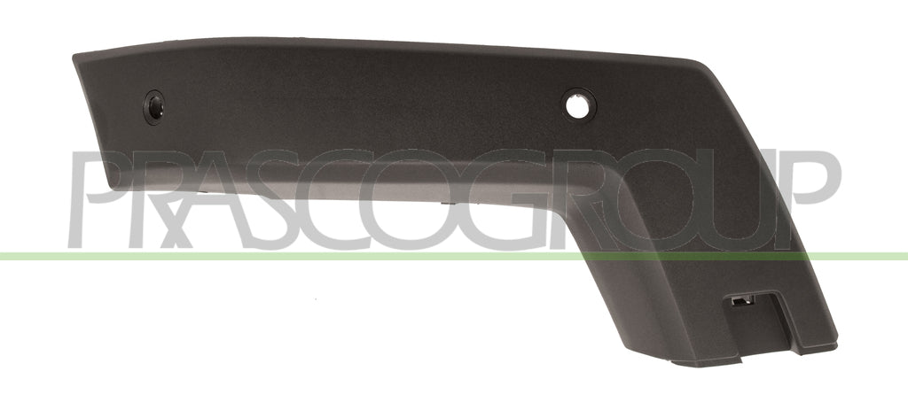 modanatura destra paraurti anteriore nera goffrata con fori pdc supporti mod off road mercedes glk x204 2008 2012 me7101243