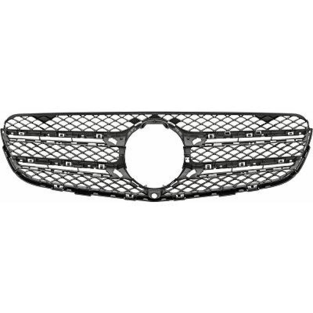 griglia radiatore nera con foro telecamera mercedes glc class x253 2015 2020 me7152021