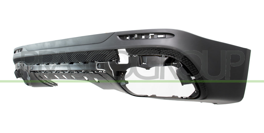 paraurti posteriore inferiore nero goffrato con tracce pdc mercedes glb class x247 amg amg line 2019 me7311051