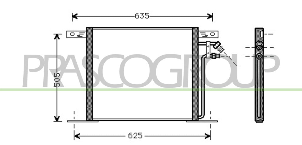 condensatore mercedes vito w638 1995 2003 me907c001