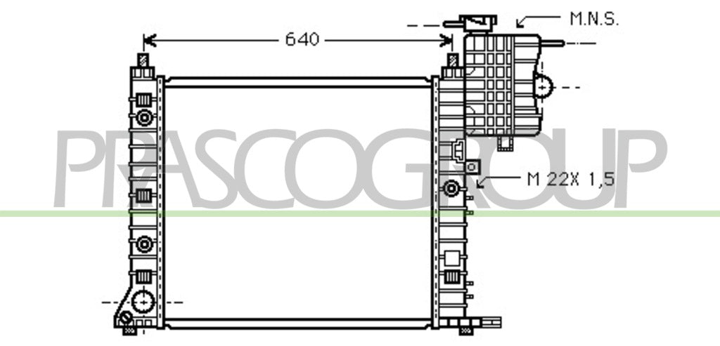 radiatore mercedes vito w638 1995 2003 me907r002
