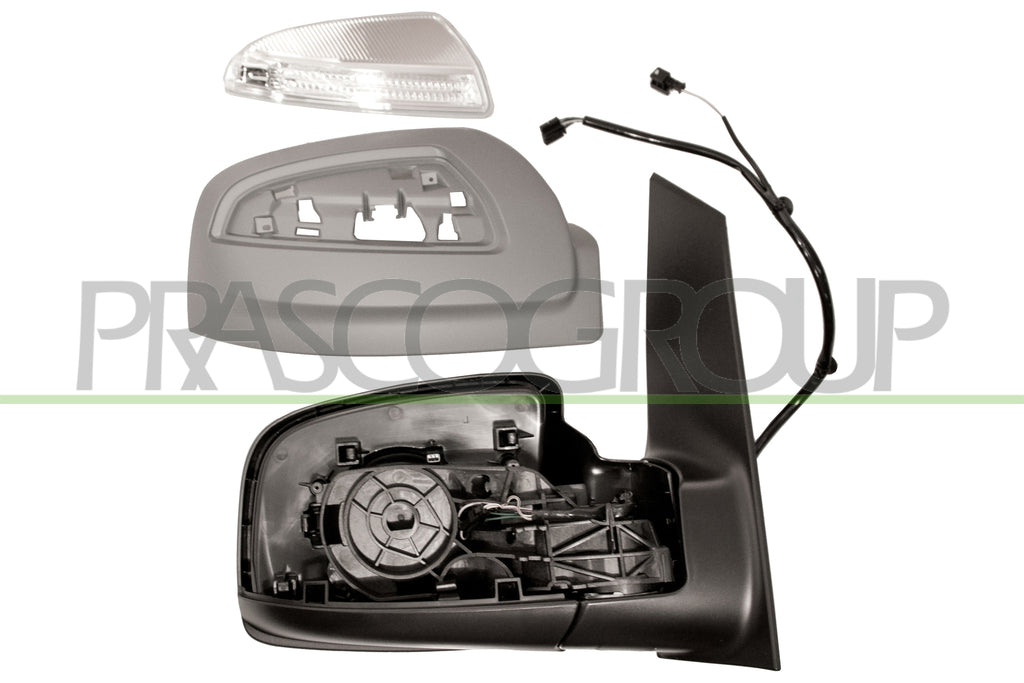 retrovisore destro elettrico termico con primer con luce cortesia mercedes v class vito w639 2010 2014 me9107323
